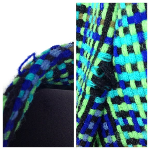 Vintage VIRGINIA'S CLOSET Green Plaid Blazer - Picture 8 of 8